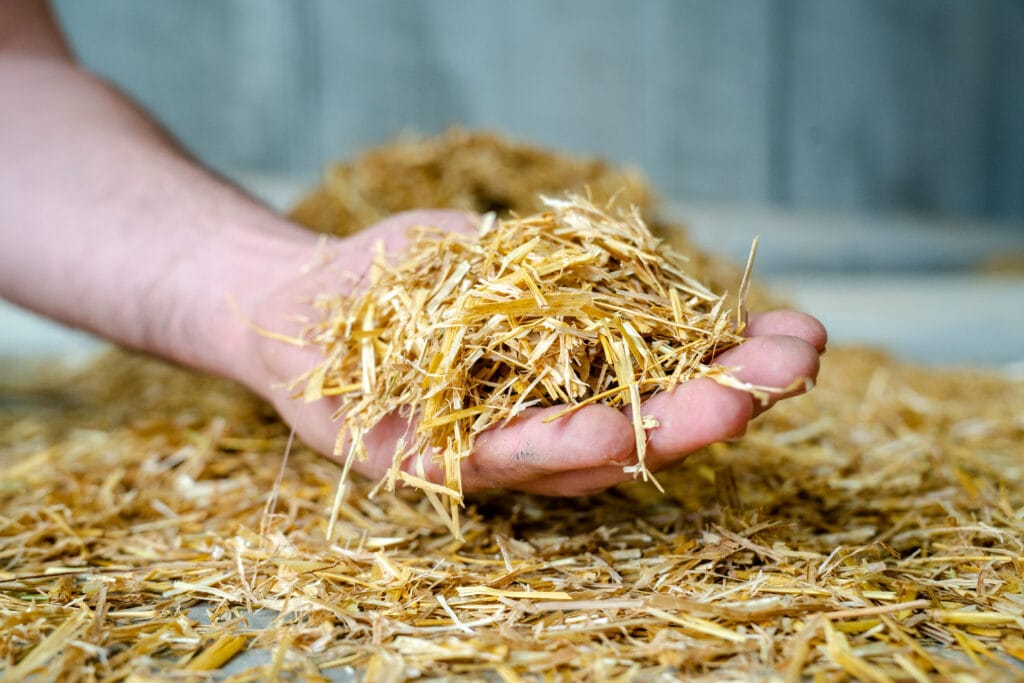 Häckselstroh